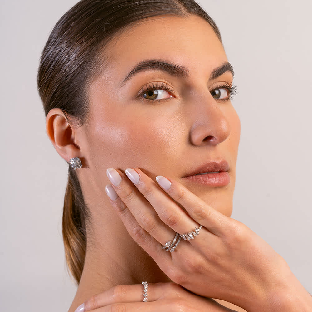 Baguette Éclat Studs