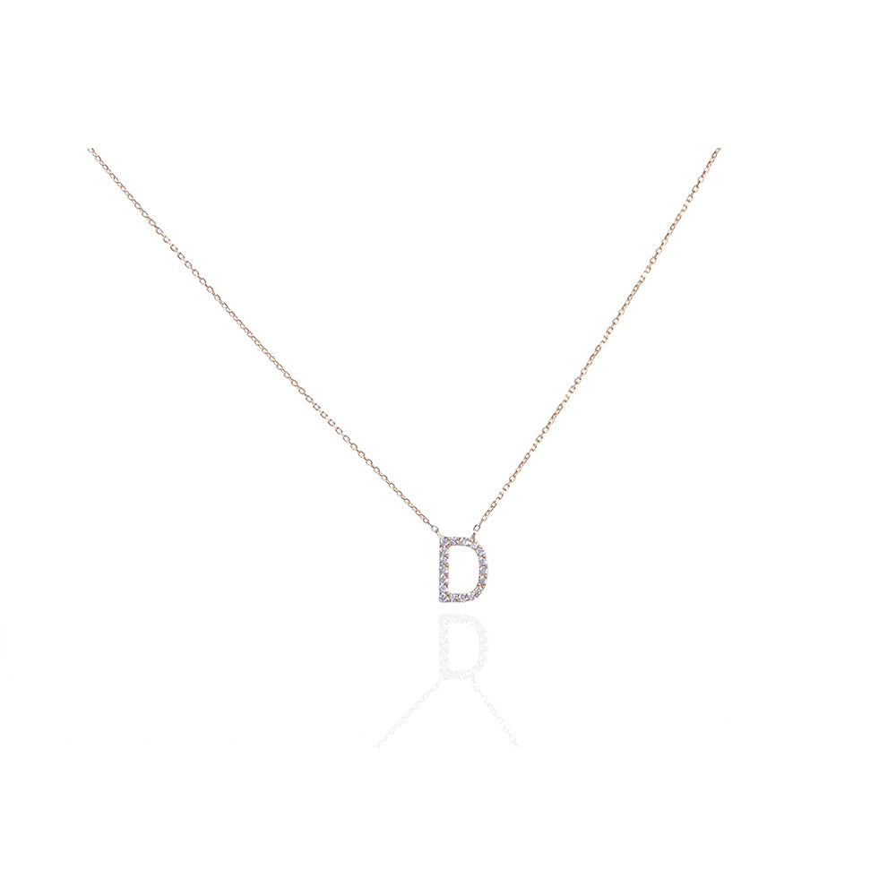 Diamond Letter Necklace