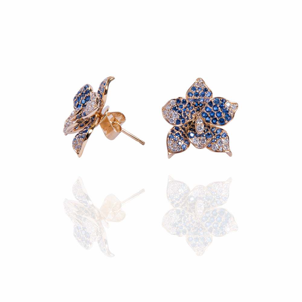 The Orchid Sapphire Bloom Earrings