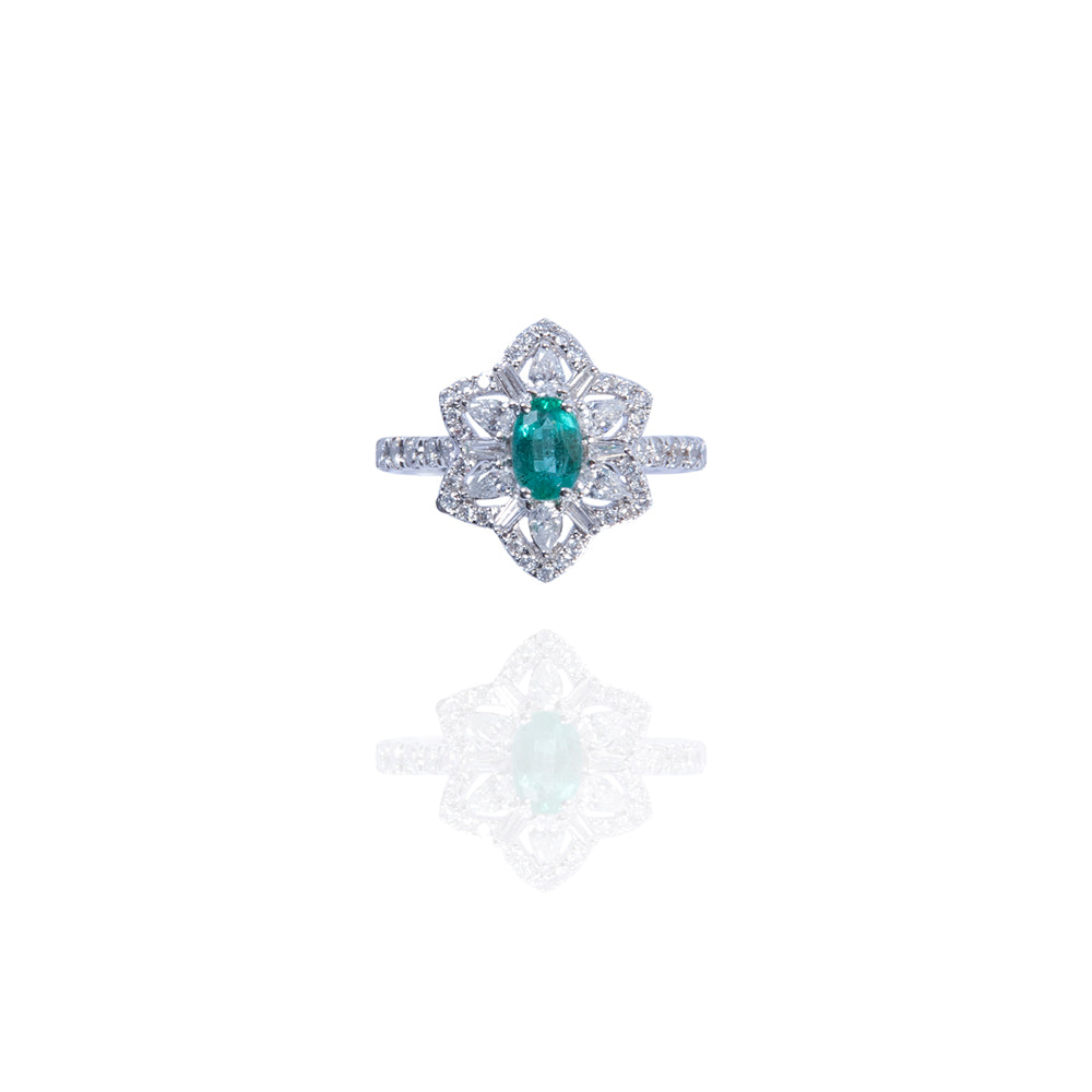 Fleur Radieuse Cocktail Ring - L