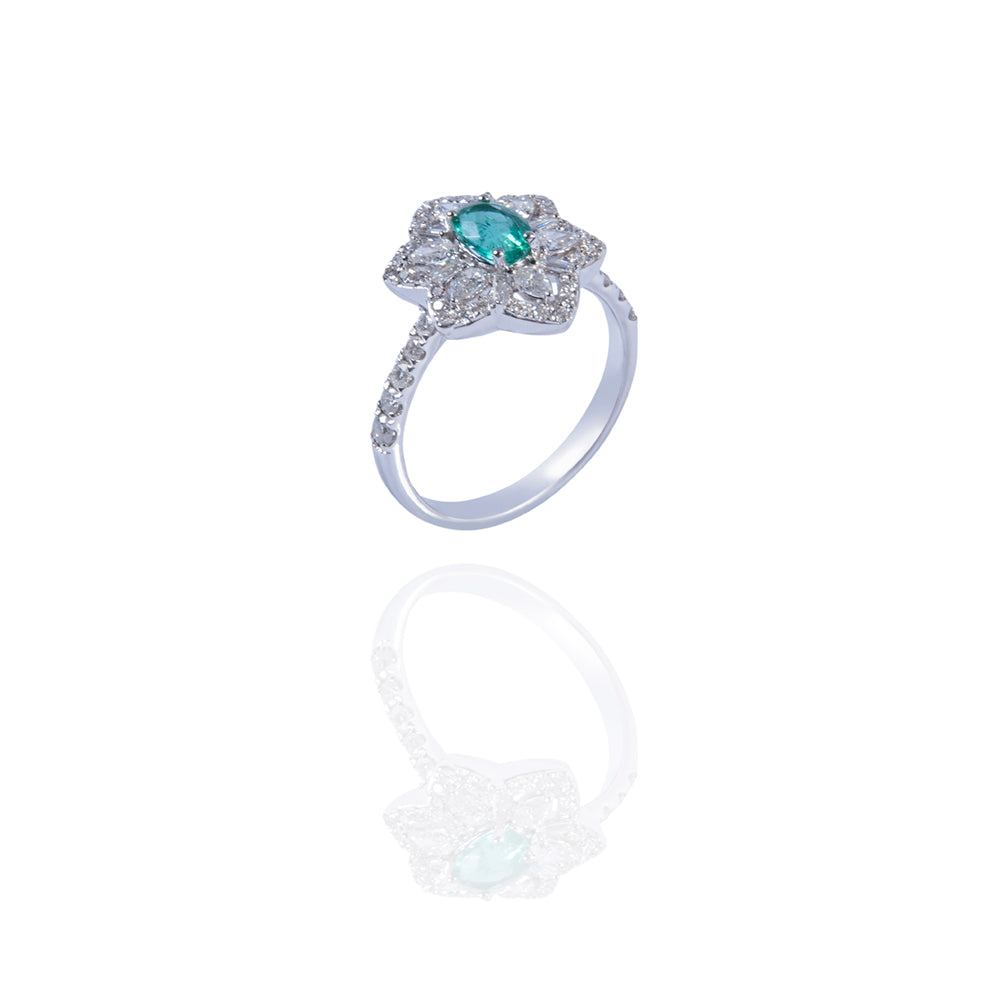 Fleur Radieuse Cocktail Ring - L