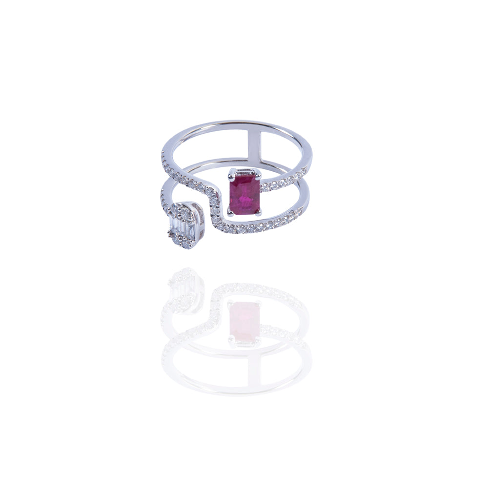 Crimson Stair Ring