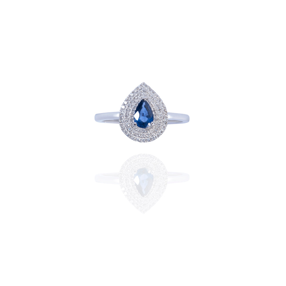 Nocturne Bleu Cocktail Ring