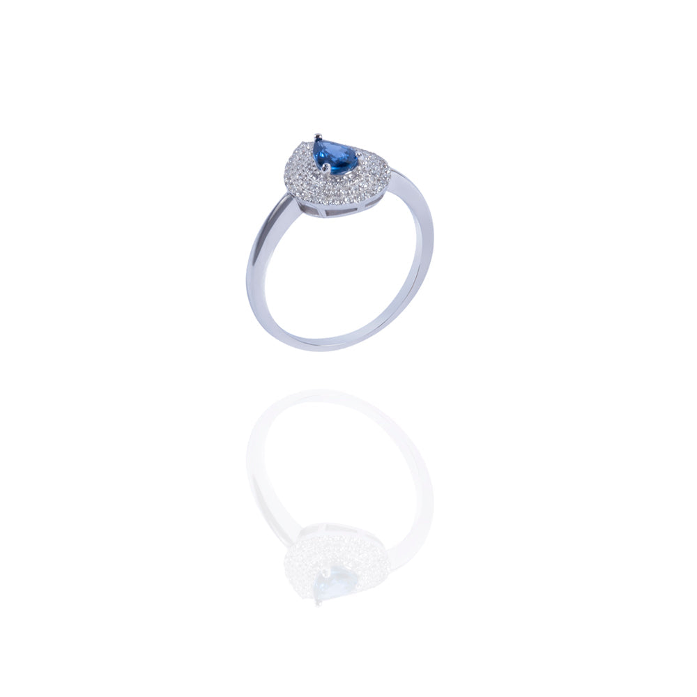 Nocturne Bleu Cocktail Ring