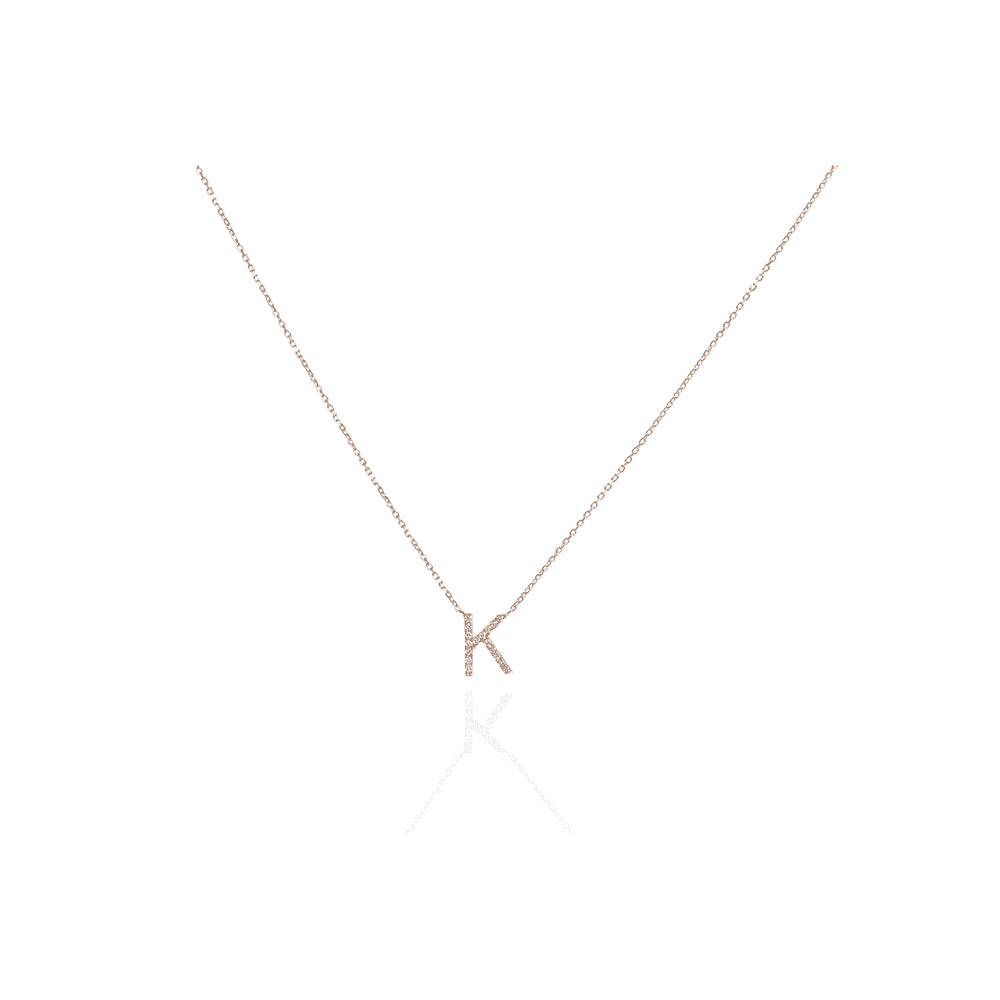 Diamond Letter Necklace