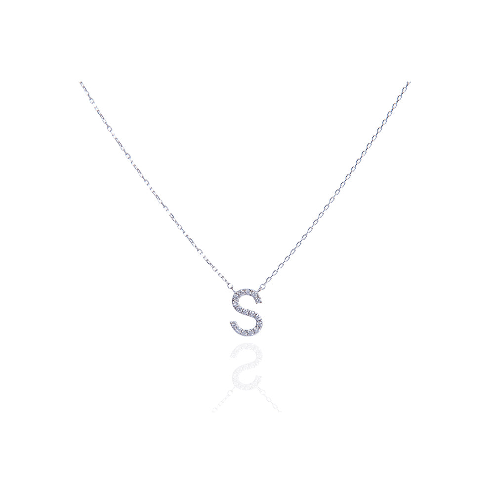 Diamond Letter Necklace