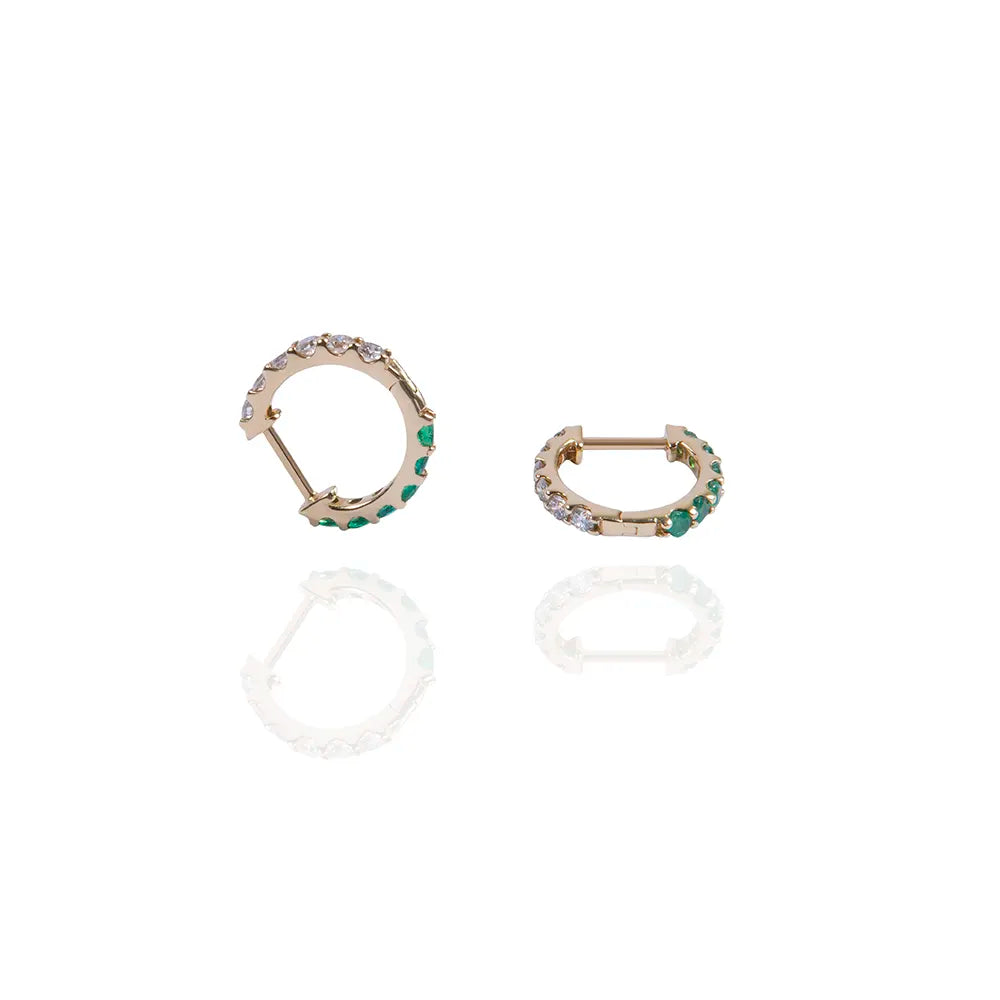The Emerald Arc Hoops