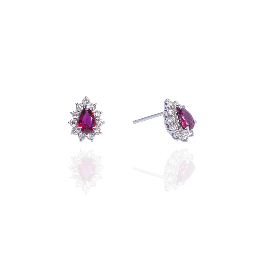 Rouge Halo Studs