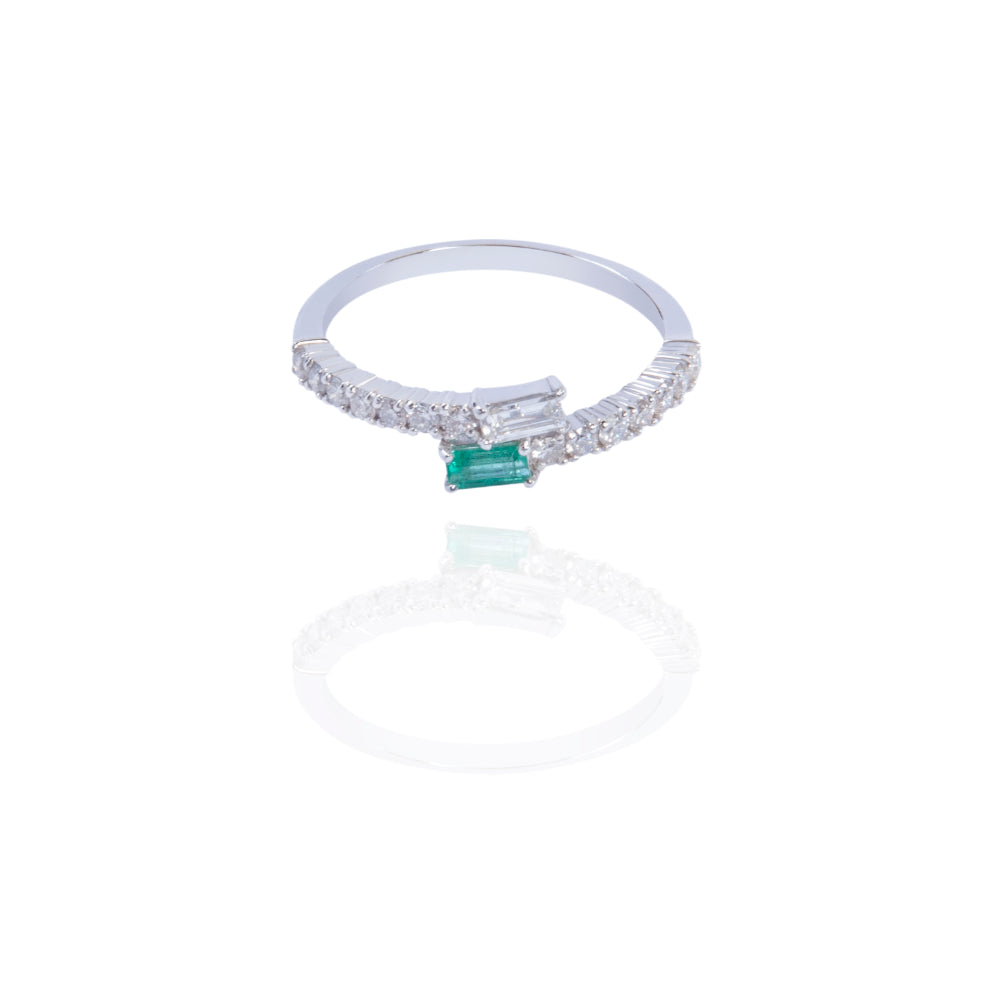 Emerald Baguette Ring