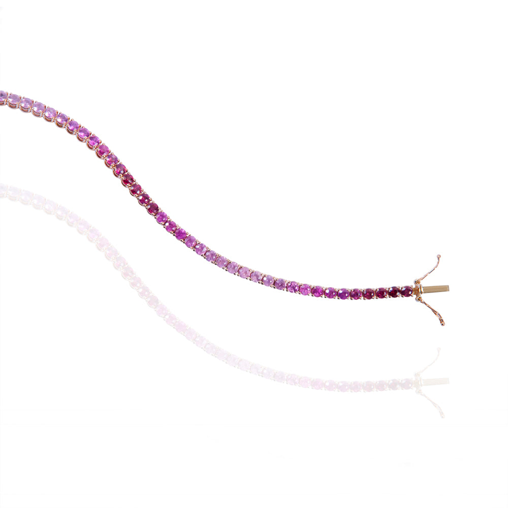 Degradé Carmine Tennis Bracelet