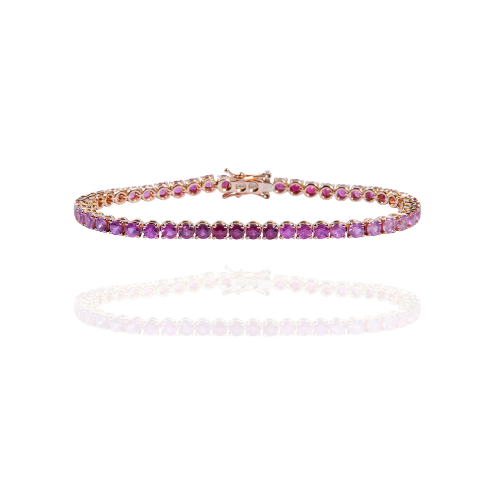 Degradé Carmine Tennis Bracelet