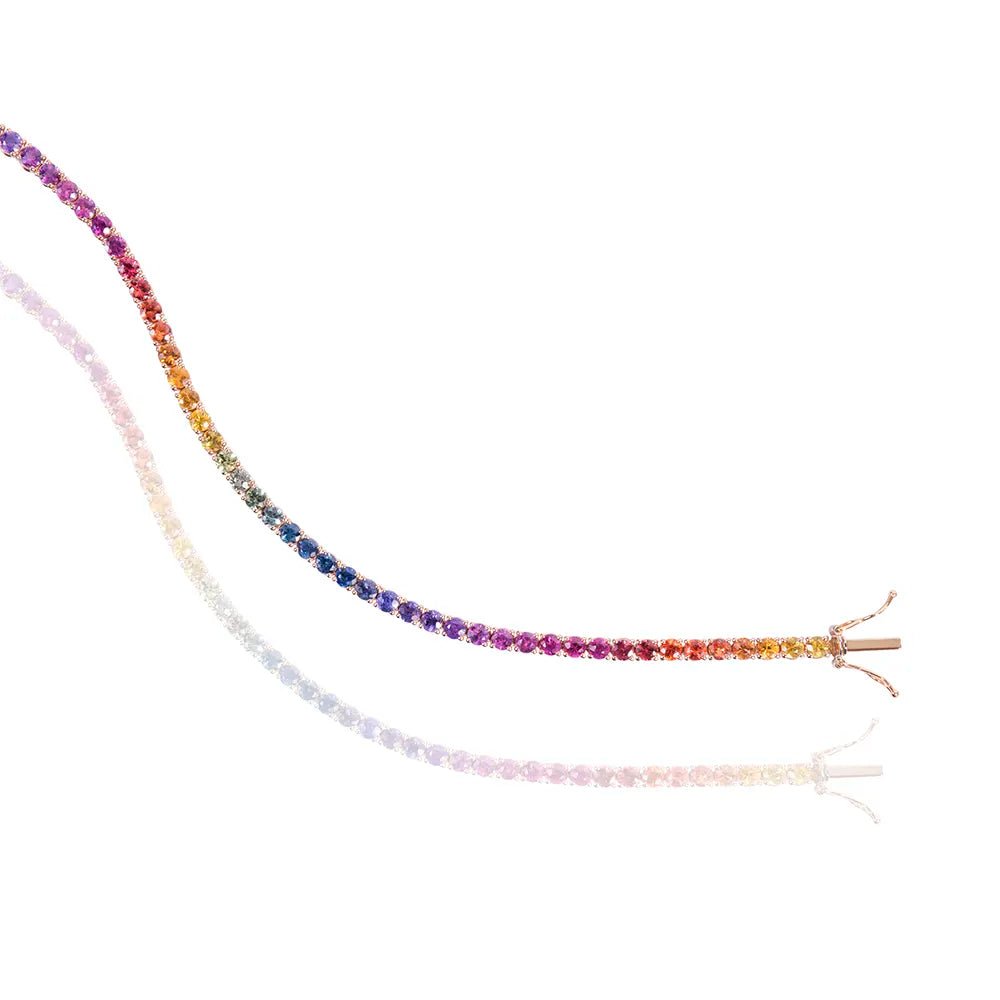 Saphirs en Couleur Tennis Bracelet