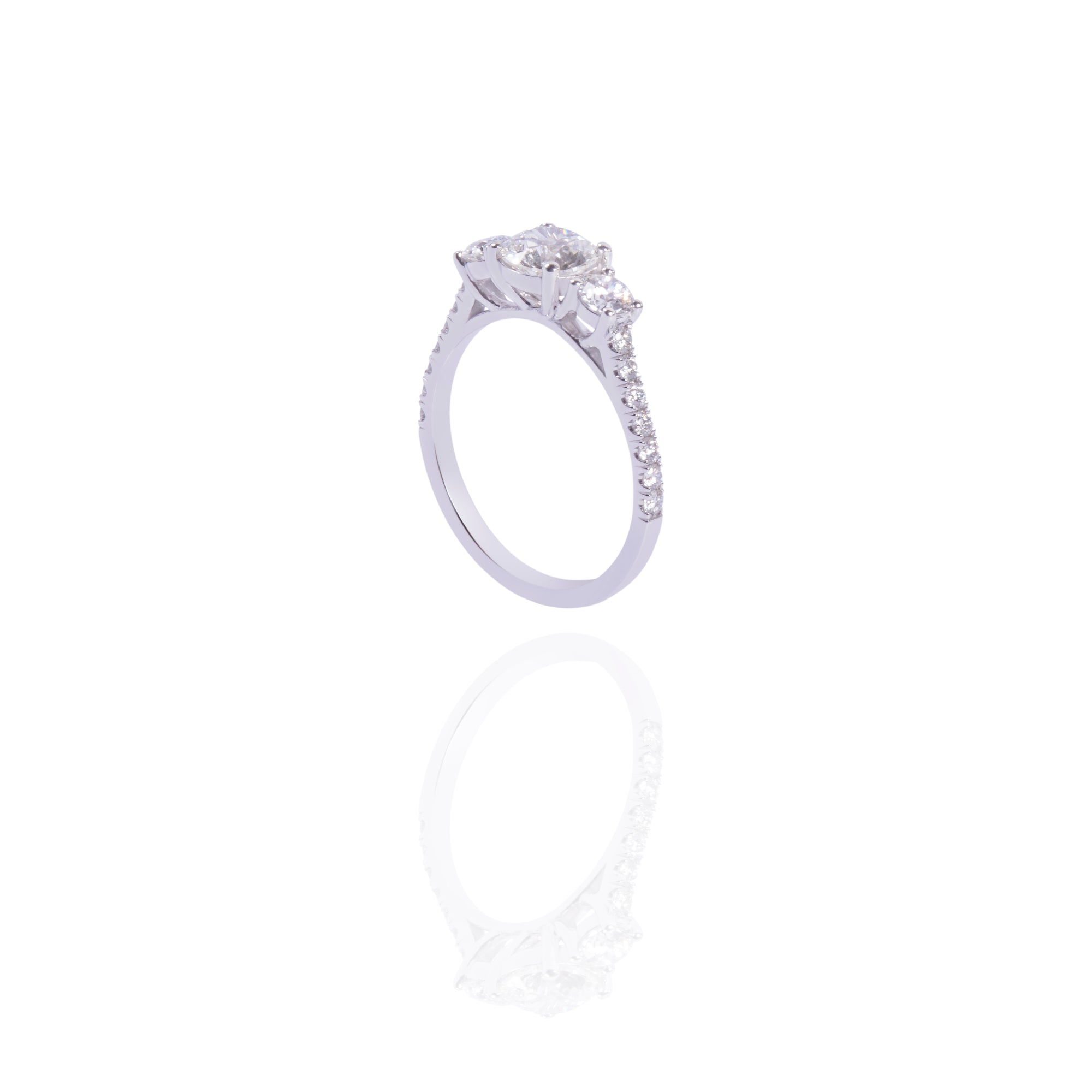 Three Stone Engagement Ring