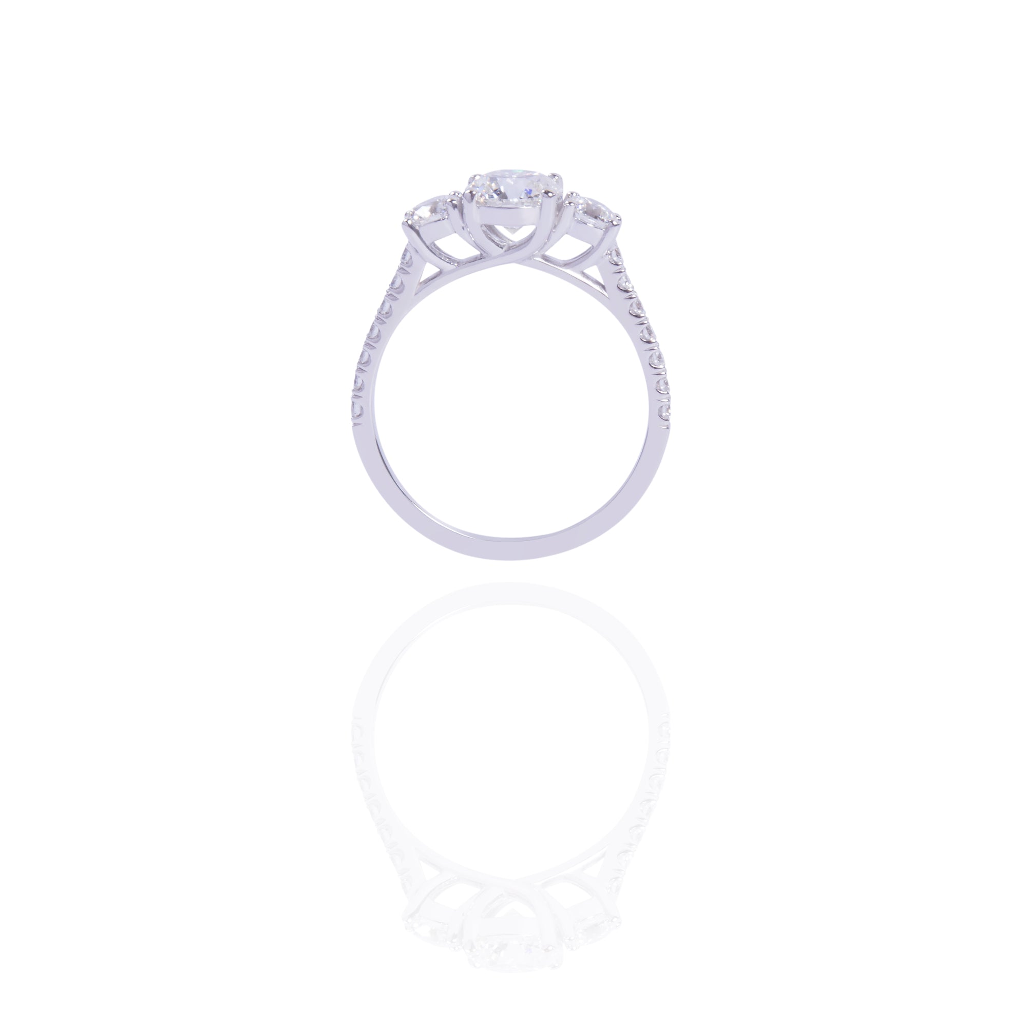 Three Stone Engagement Ring