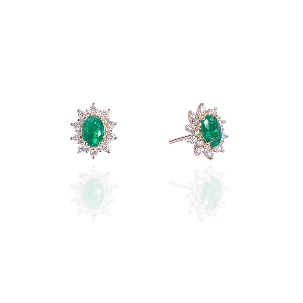 Ethereal Emerald Studs