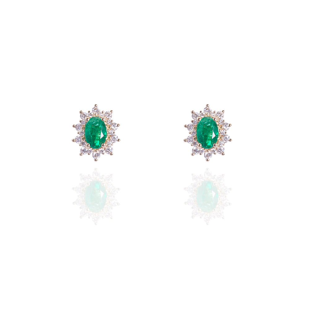 Ethereal Emerald Studs