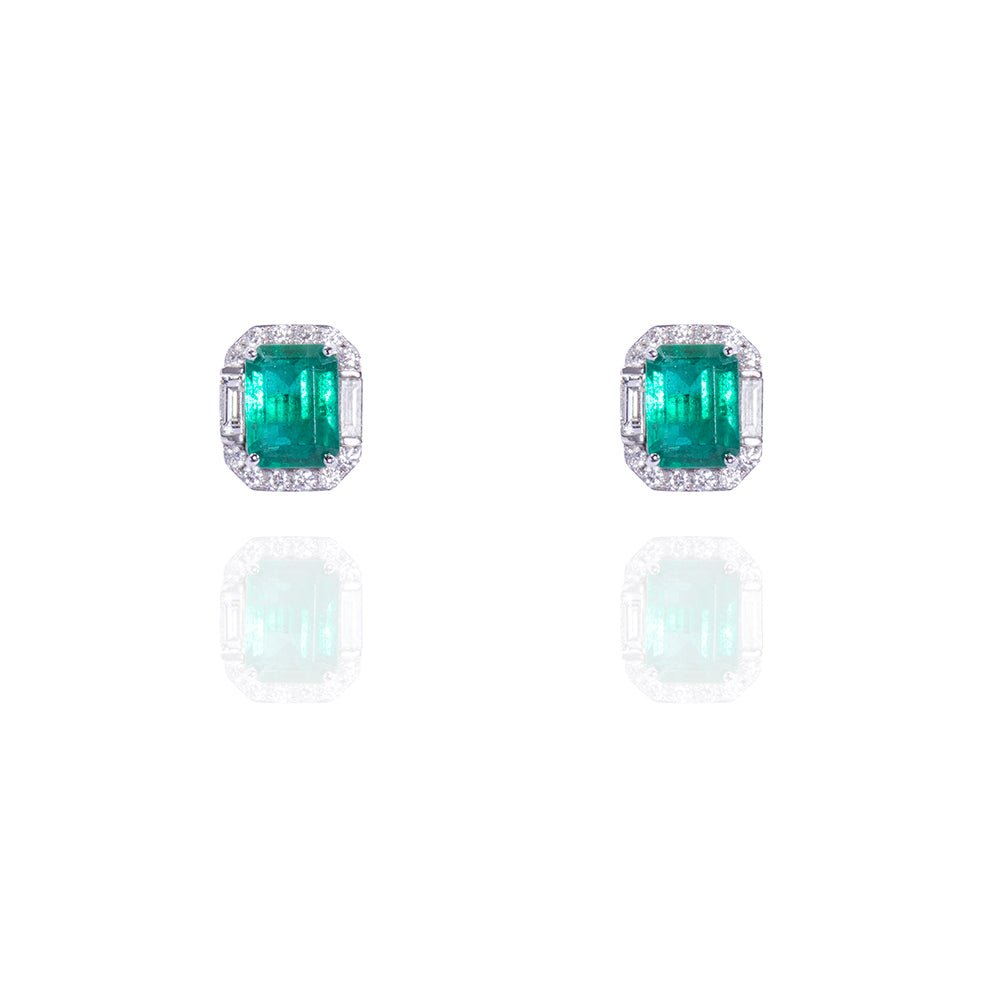 The Gala Emerald Earrings