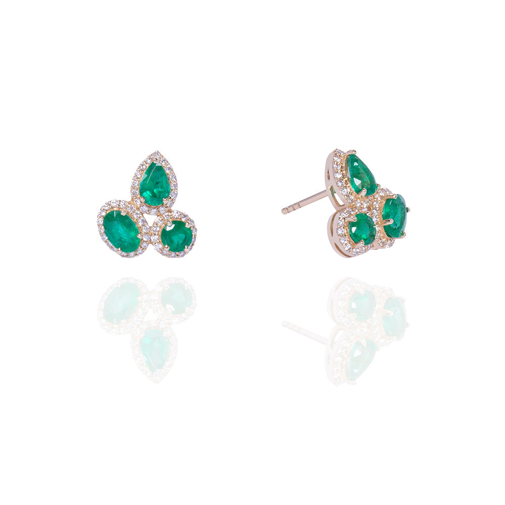 Serene Emerald Earrings