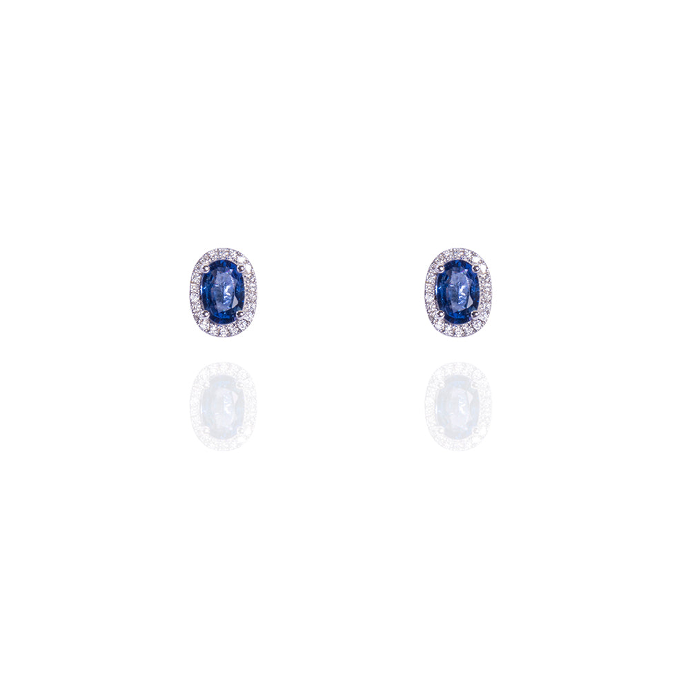Celeste Sapphire Studs