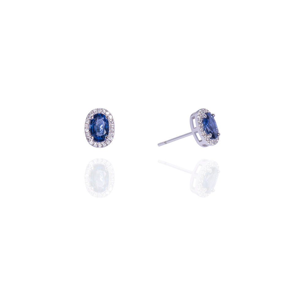 Celeste Sapphire Studs