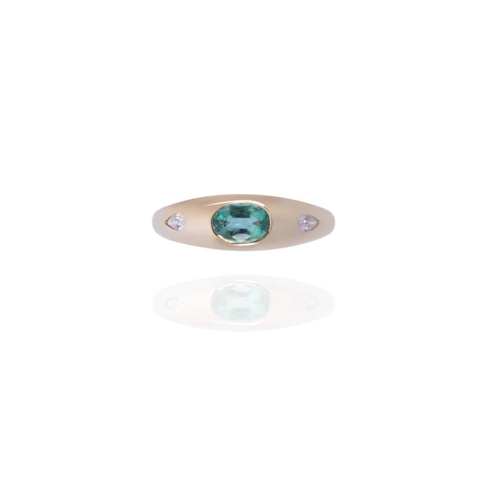 Horizont Emerald Ring