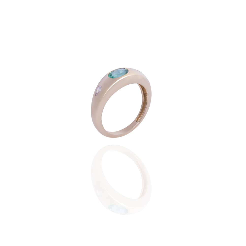 Horizont Emerald Ring