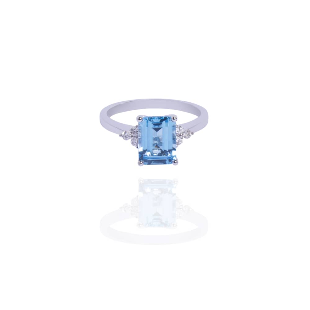 Azur Frame Cocktail Ring