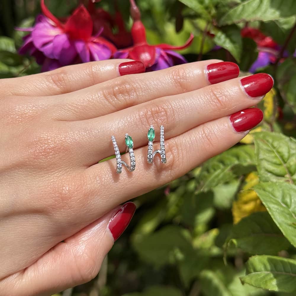 Marquise Line Earrings