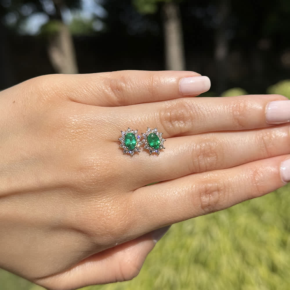 Ethereal Emerald Studs