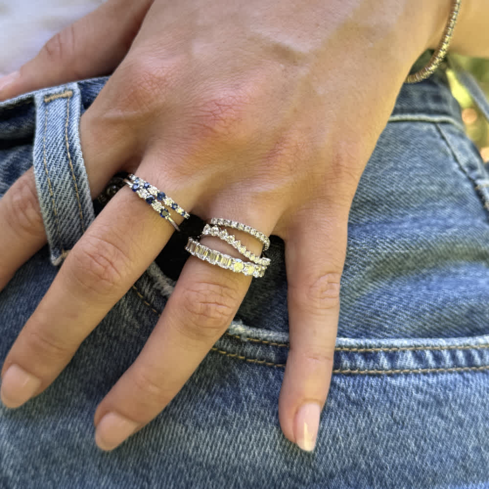 Curved Diamond Band