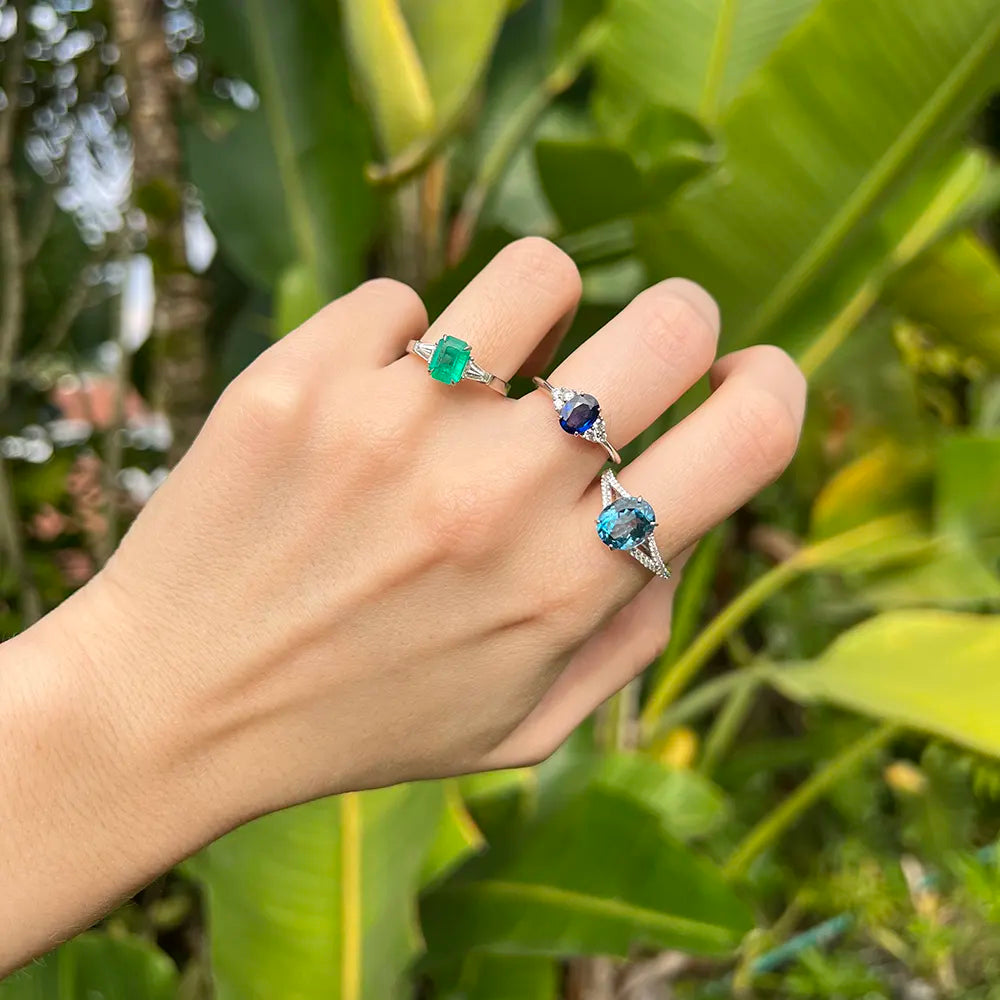 Sapphire Étoilé Cocktail Ring