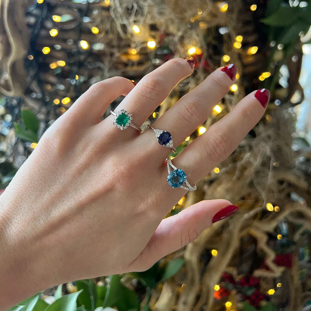 Sapphire Étoilé Cocktail Ring