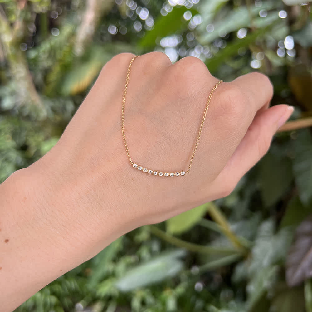 The Diamond Bar Necklace