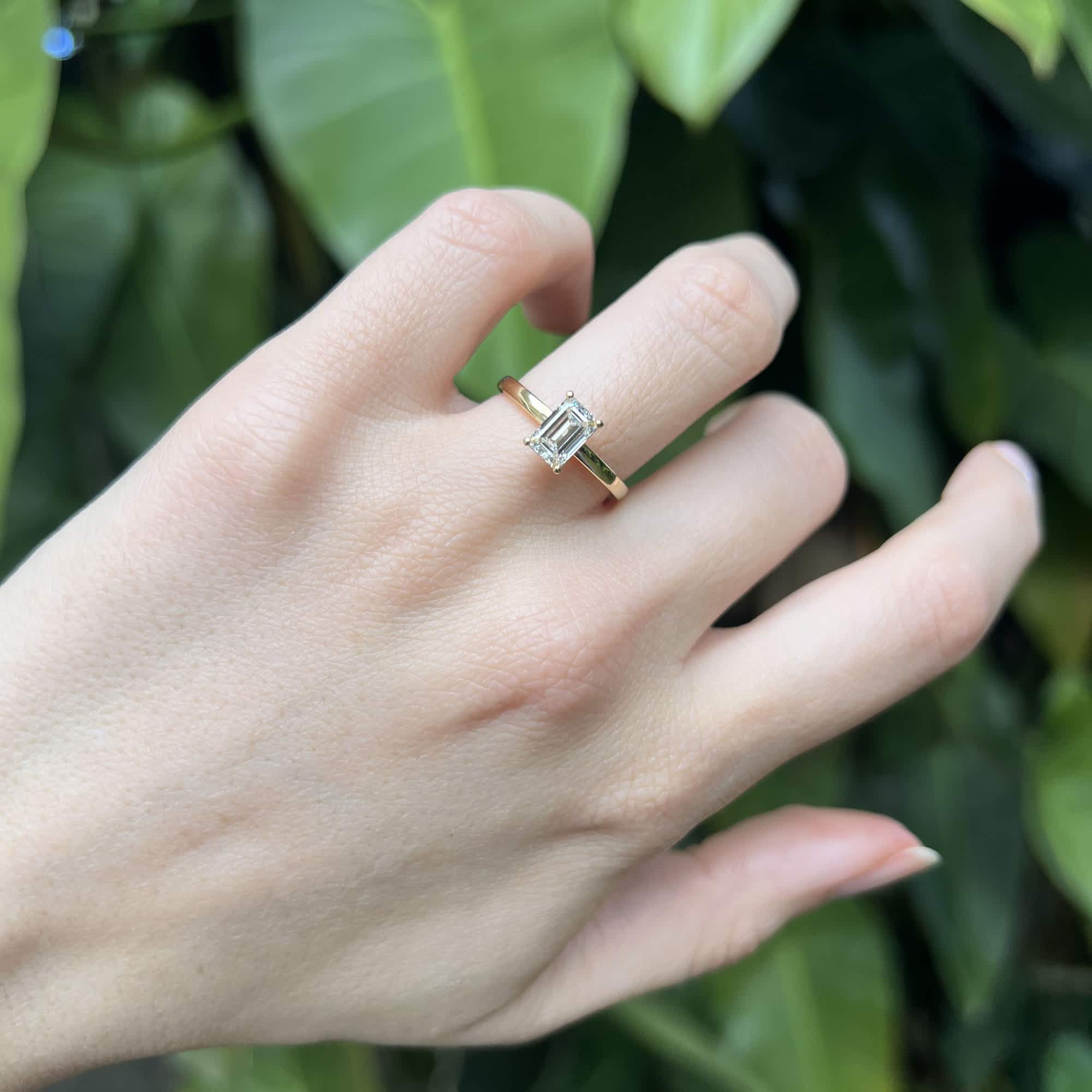 The Emerald-Cut Solitaire