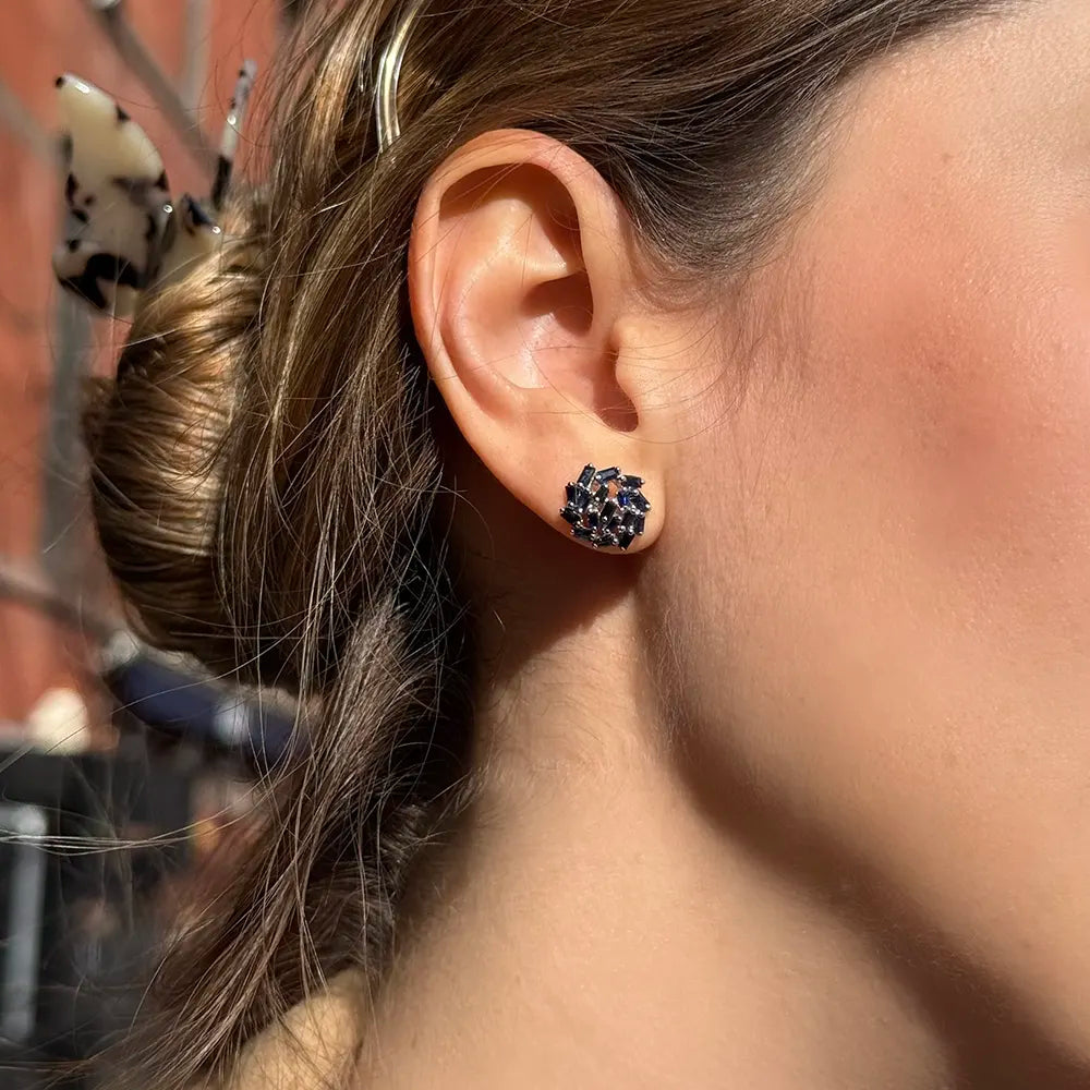 Bleu Cluster Studs