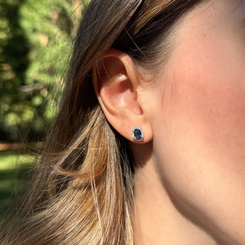 Celeste Sapphire Studs