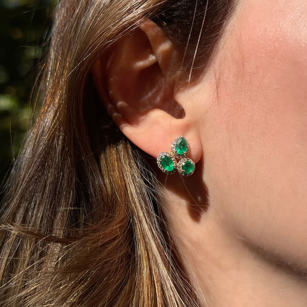 Serene Emerald Earrings