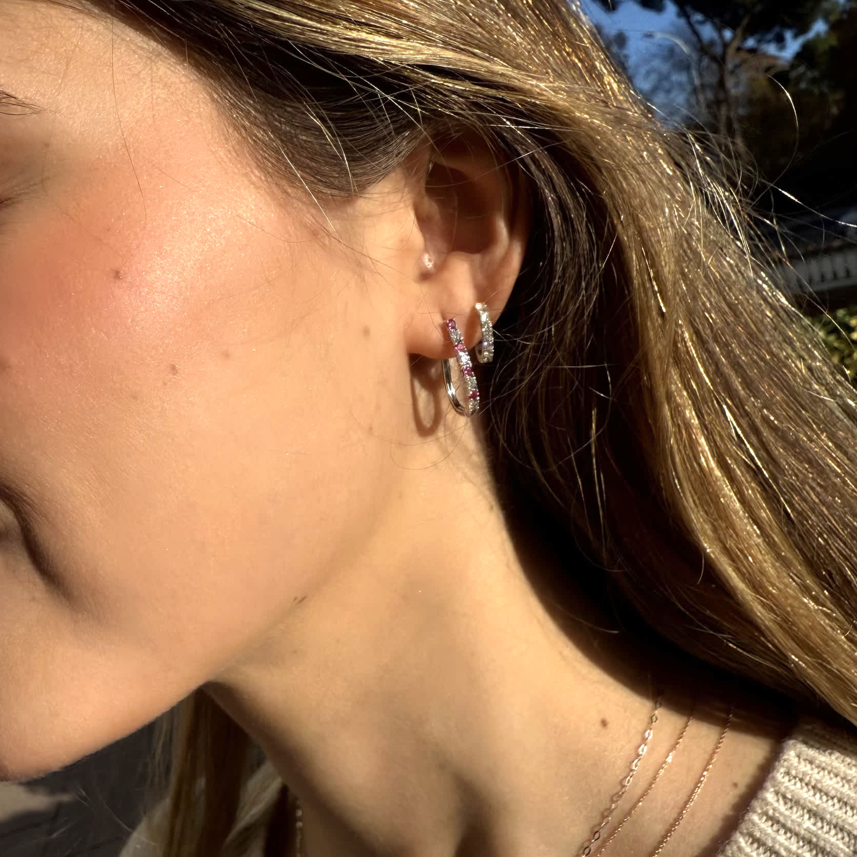 Ruby Line Hoops