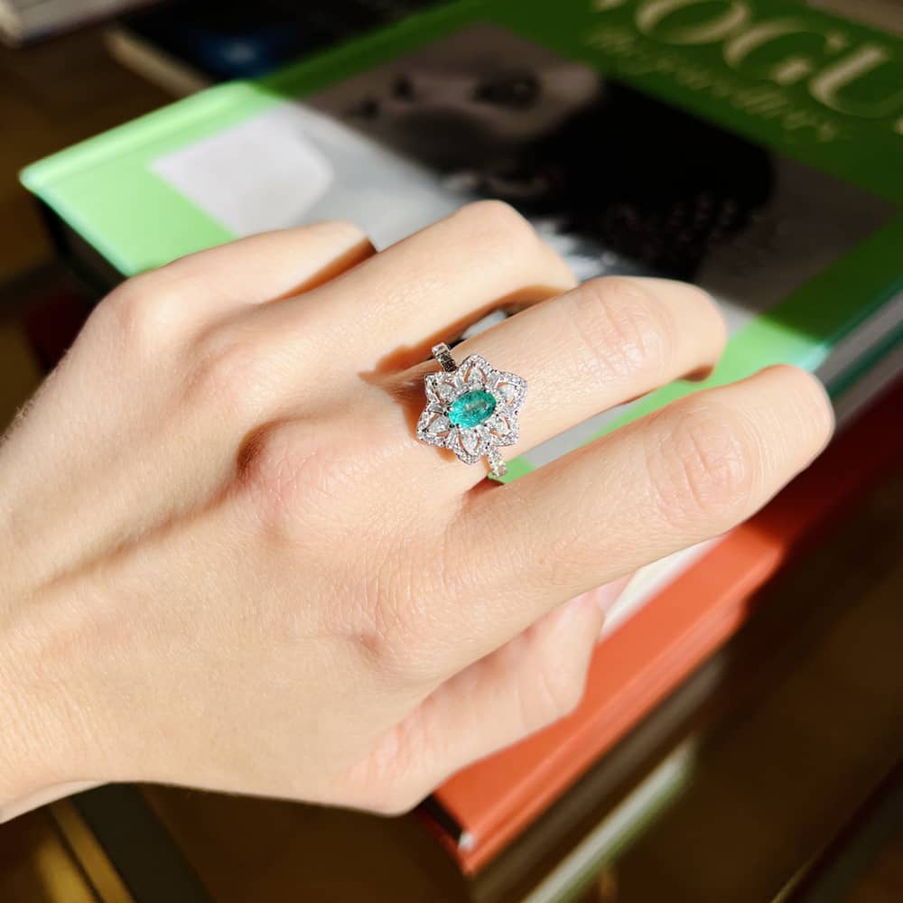 Fleur Radieuse Cocktail Ring - L