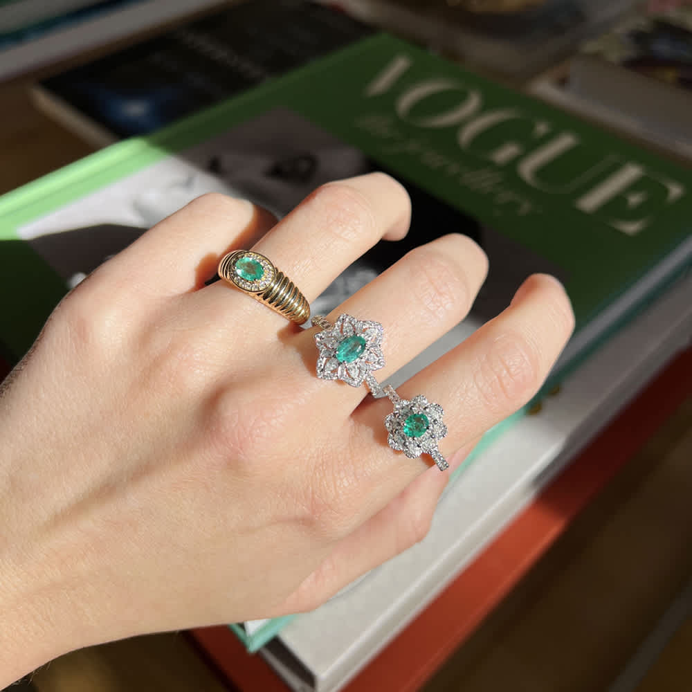 Fleur Radieuse Cocktail Ring - L