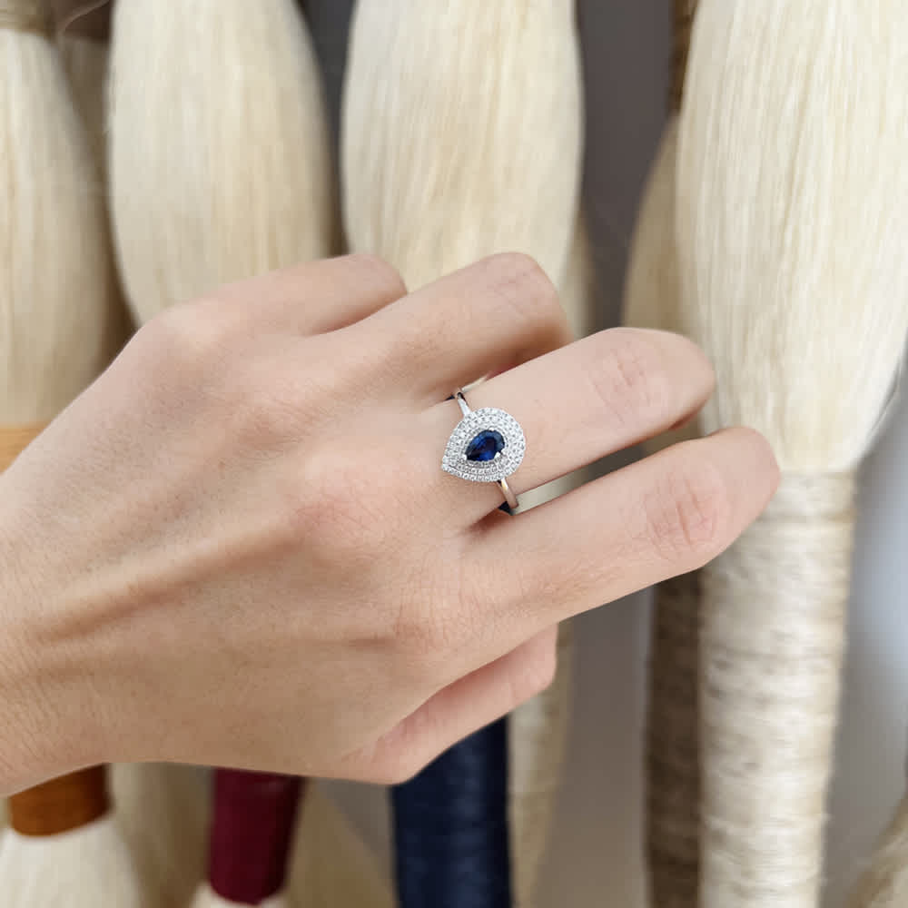 Nocturne Bleu Cocktail Ring