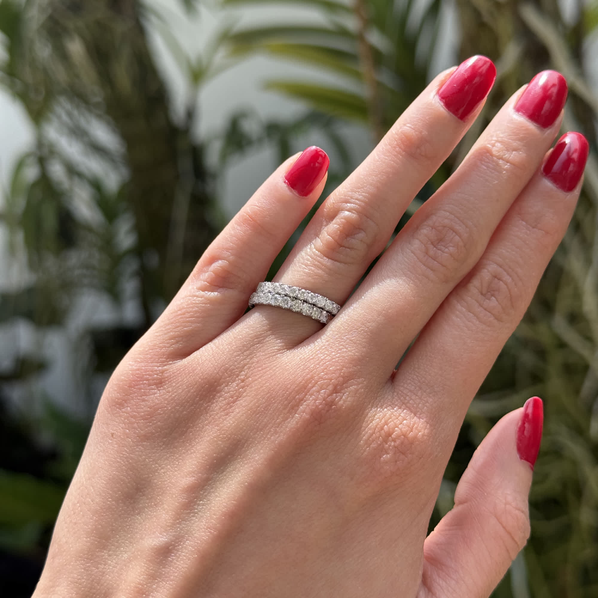 Luminous Line Diamond Band