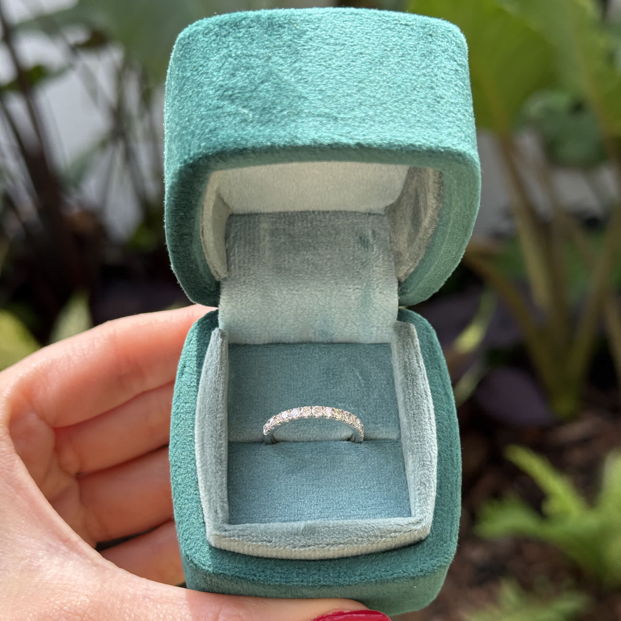 Luminous Line Diamond Band