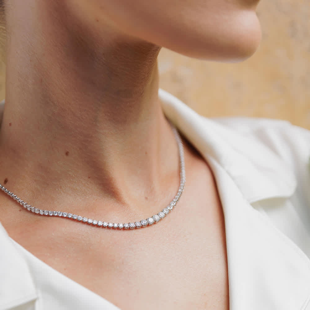 Diamond Rivière Necklace