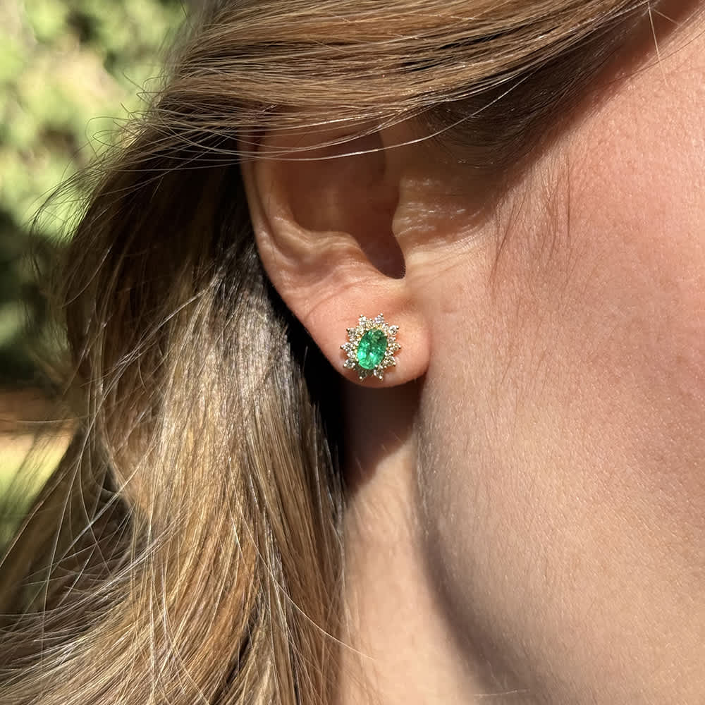 Ethereal Emerald Studs